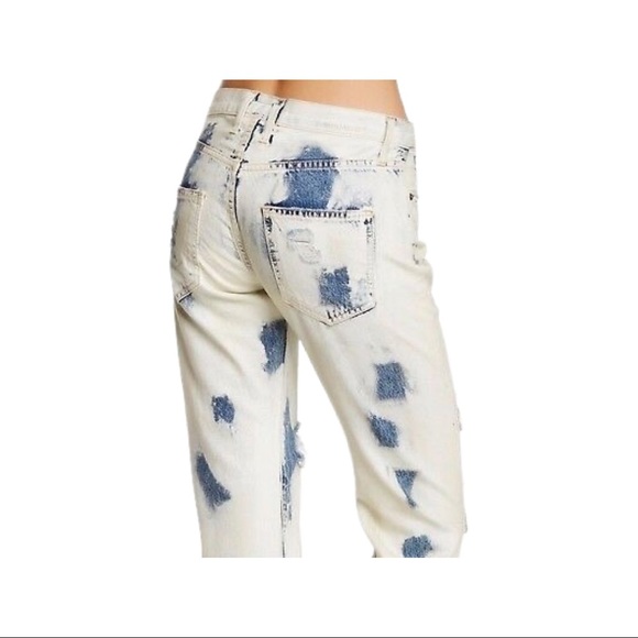 NWT CURRENT/ELLIOTT the vintage cropped straight dirty bleached jeans (J… - Picture 3 of 12